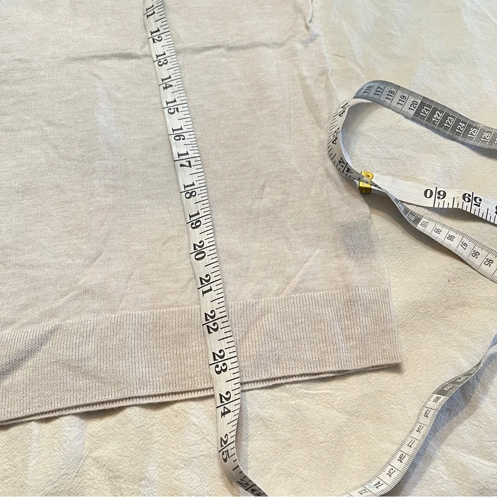 NWT Jenni Kayne Cashmere Silk Cardigan in Oatmeal XXL Lightweight Euro Summer - Picture 7 of 12